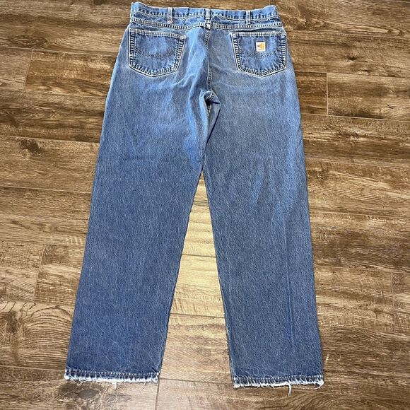 Carhartt FR Jeans Mens 36x31 Blue Flame Resistant Denim Workwear - Picture 5 of 8